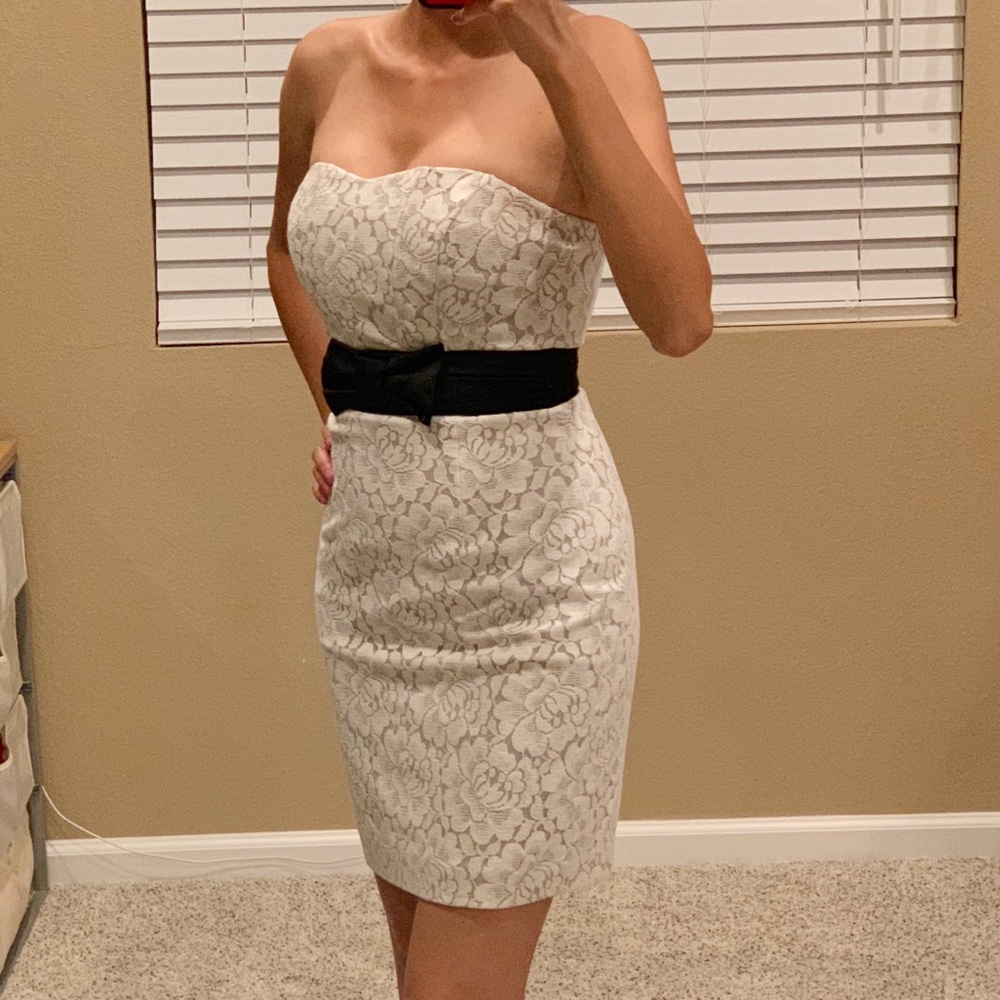 H&M Strapless Lace Dress